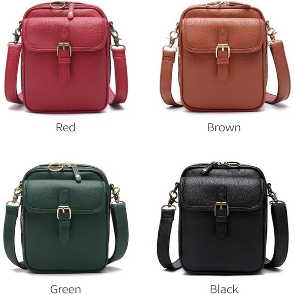 Crossbody Bag PU Large Capacity Anti-Theft Messenger for Women Travel Daily - Picture 4 of 7